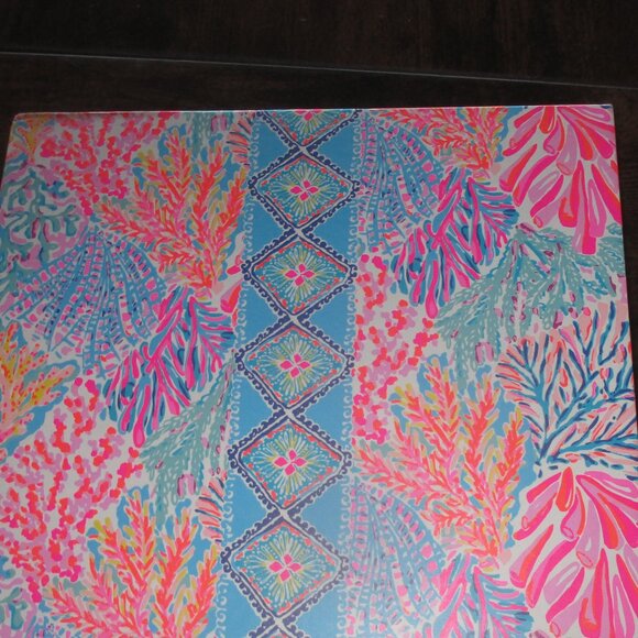 NEW Lilly Pulitzer 3 Ring Binder SPLASHDANCE ~ Includes Dividers / Folder - Picture 4 of 5
